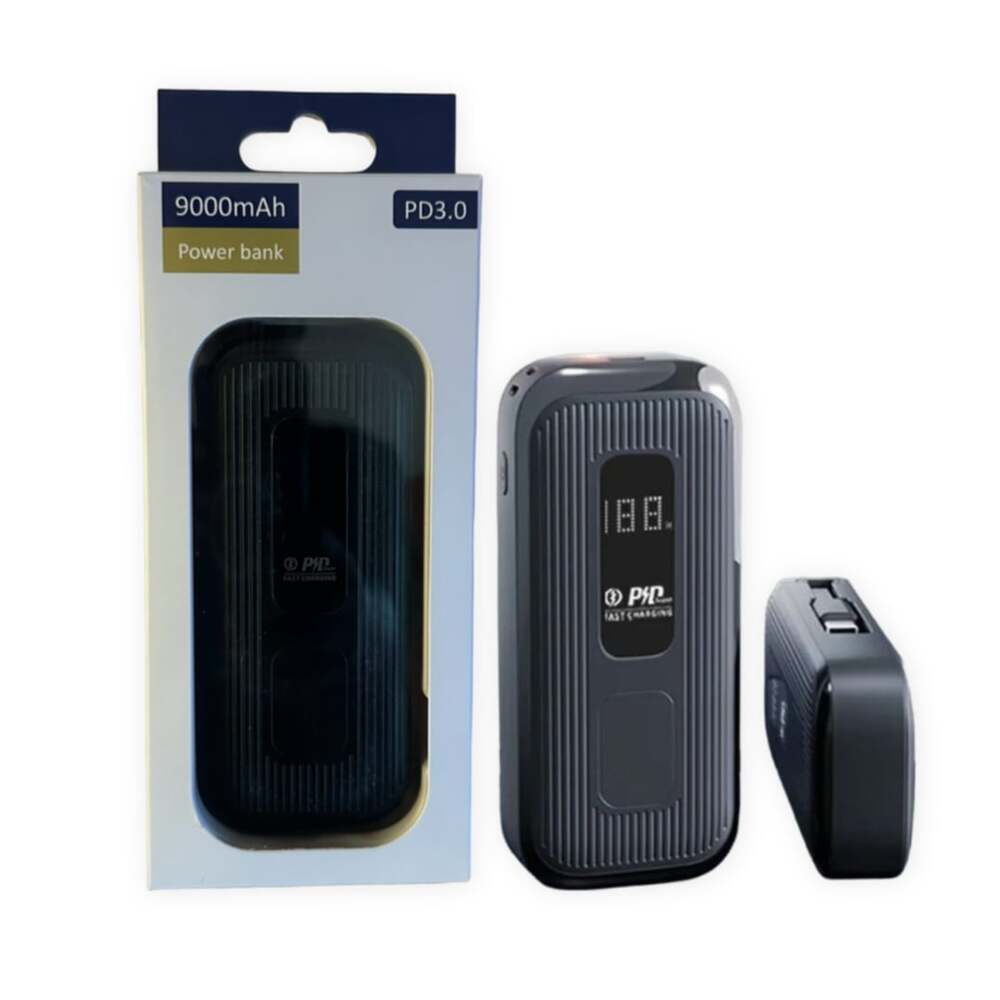 PD 9000mAh portable power bank compatible with USB Power - fast charging